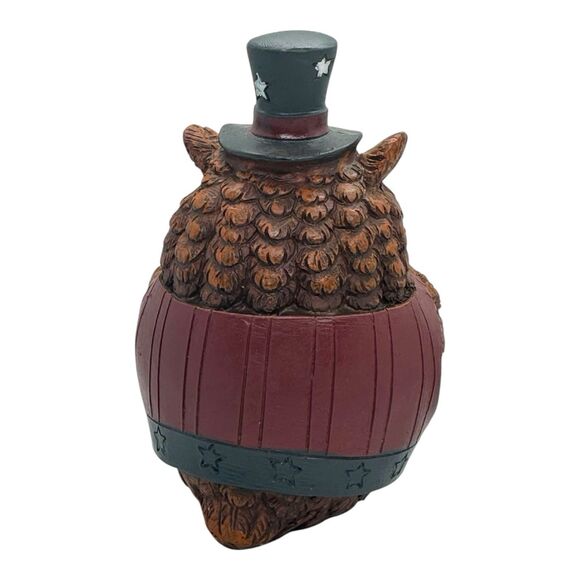 PATRIOTIC OWL FIGURINE FOR JULY 4TH INDEPENDENCE DAY CELEBRATION - Picture 4 of 13